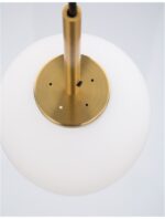 Pendul Nova Luce Lato, finisaj alama antica/sticla, 1 x 5 W, cod 9624066 - imagine 6