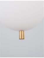 Pendul Nova Luce Lato, finisaj alama antica/sticla, 1 x 5 W, cod 9624066 - imagine 5