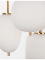 Suspensie Nova Luce Lato, finisaj alama antica/sticla, 3 x 5 W, cod 9624068 - imagine 5
