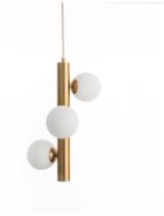 Suspensie Nova Luce Jaklin, finisaj auriu periat/sticla opal, 3x5 W, cod  9724581 - imagine 9