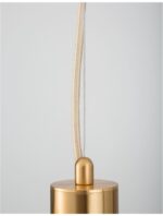 Suspensie Nova Luce Jaklin, finisaj auriu periat/sticla opal, 5x5 W, cod  9724582 - imagine 5