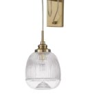 Aplica Nova Luce Mond, finisaj auriu satinat/sticla clara, 1x5 W, cod 9738200