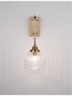 Aplica Nova Luce Mond, finisaj auriu satinat/sticla clara, 1x5 W, cod 9738200 - imagine 8
