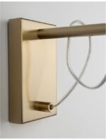 Aplica Nova Luce Mond, finisaj auriu satinat/sticla clara, 1x5 W, cod 9738200 - imagine 5
