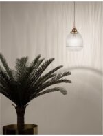 Pendul Nova Luce Mond, finisaj auriu satinat/sticla clara, 1x5 W, cod 9738210 - imagine 8