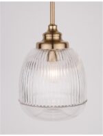 Pendul Nova Luce Mond, finisaj auriu satinat/sticla clara, 1x5 W, cod 9738210 - imagine 6