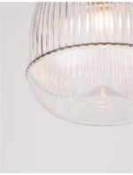 Pendul Nova Luce Mond, finisaj auriu satinat/sticla clara, 1x5 W, cod 9738210 - imagine 5