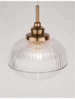 Pendul Nova Luce Mond, finisaj auriu satinat/sticla clara, 1x5 W, cod 9738211 - imagine 7
