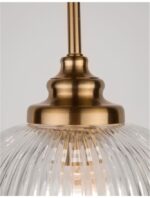Pendul Nova Luce Mond, finisaj auriu satinat/sticla clara, 1x5 W, cod 9738211 - imagine 6