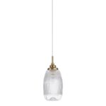 Pendul Nova Luce Mond, finisaj auriu satinat/sticla clara, 1x5 W, cod 9738212