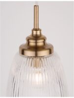 Pendul Nova Luce Mond, finisaj auriu satinat/sticla clara, 1x5 W, cod 9738212 - imagine 5