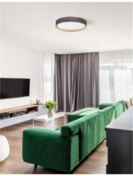 Plafoniera Nova Luce Luton, finisaj maro mat, 47 W, cod 9818451 - imagine 9