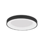 Plafoniera Nova Luce Rando Smart, finisaj negru satinat, 50 W, cod 9853042