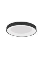 Plafoniera Nova Luce Rando Smart, finisaj negru satinat, 50 W, cod 9853042
