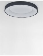 Plafoniera Nova Luce Rando Smart, finisaj negru satinat, 50 W, cod 9853042 - imagine 7