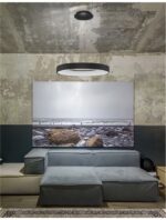 Suspensie Nova Luce Rando Smart, finisaj negru satinat, 50 W, cod 9853044 - imagine 9