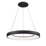 Suspensie Nova Luce Rando Smart, finisaj negru satinat, 50 W, cod 9853044