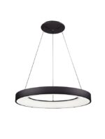 Suspensie Nova Luce Rando Smart, finisaj negru satinat, 50 W, cod 9853044