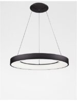 Suspensie Nova Luce Rando Smart, finisaj negru satinat, 50 W, cod 9853044 - imagine 8