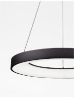 Suspensie Nova Luce Rando Smart, finisaj negru satinat, 50 W, cod 9853044 - imagine 6