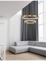 Suspensie Nova Luce Preston, finisaj alama antichizata/acril, 60 W, cod 9862852 - imagine 9