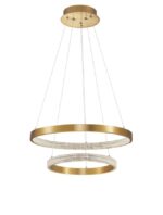 Suspensie Nova Luce Preston, finisaj alama antichizata/acril, 60 W, cod 9862852