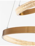 Suspensie Nova Luce Preston, finisaj alama antichizata/acril, 60 W, cod 9862852 - imagine 5