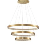 Suspensie Nova Luce Preston, finisaj alama antichizata/acril, 112 W, cod 9862853