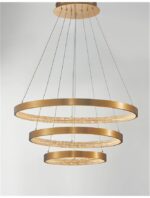 Suspensie Nova Luce Preston, finisaj alama antichizata/acril, 112 W, cod 9862853 - imagine 6