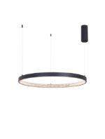 Suspensie Nova Luce Preston, finisaj negru satinat/acril, 50 W, cod 9865180