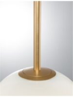 Pendul Nova Luce Cantona, finisaj auriu periat/sticla, 1 x 12 W, cod 9960612 - imagine 5