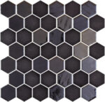 Mosaic Hex XL Onix, rectificata, finisaj mat - imagine 4