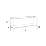 Mobilier de baie Karag New Terra Nero, lavoar 155 cm, alb - imagine 4
