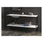 Mobilier de baie Karag New Terra Nero, lavoar 155 cm, negru