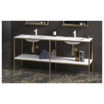 Mobilier de baie Karag New Terra Oro, lavoar 175 cm, auriu
