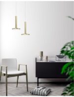 Pendul Nova Luce Palencia, auriu periat, 11 W, cod 1703301201 - imagine 6