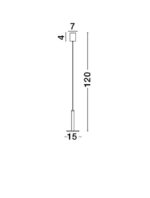 Pendul Nova Luce Palencia, auriu periat, 11 W, cod 1703301201 - imagine 4