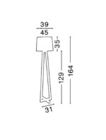 Lampadar Nova Luce Alma, 1x12W, cod 40202 - imagine 4
