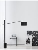 Lampadar negru Nova Luce Traccia, 1x12 W, cod 41455401 - imagine 5