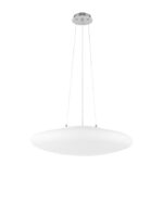 Suspensie Nova Luce Pressione, crom satinat/sticla opal, 4x12 W, cod  4587601