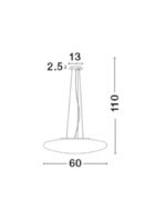 Suspensie Nova Luce Pressione, crom satinat/sticla opal, 4x12 W, cod  4587601 - imagine 4
