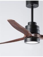 Plafoniera cu ventilator Nova Luce negru mat, cod 5231401 - imagine 6