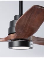 Plafoniera cu ventilator Nova Luce negru mat, cod 5231401 - imagine 5