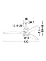 Plafoniera cu ventilator Nova Luce alb mat, cod 9952314 - imagine 2