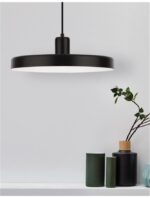 Pendul Nova Luce Chioto, negru mat, 1x12 W, cod 540602 - imagine 4