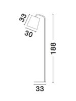 Lampadar galben Nova Luce Stabile, 1x12 W, cod 549601 - imagine 2