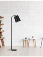 Lampadar negru Nova Luce Stabile, 1x12 W, cod 549603 - imagine 5