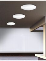 Plafoniera Nova Luce Ivi, sticla opal, 1x12 W, cod 6100521 - imagine 4