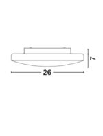 Plafoniera Nova Luce Ivi, sticla opal, 1x12 W, cod 6100521 - imagine 3