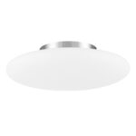 Plafoniera Nova Luce Pressione, crom satinat/sticla opal, 3x12W, cod 620441